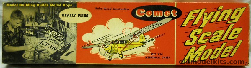 Comet Aeronca Chief - 54 Inch Wingspan - Coca-Cola Bottle Issue, Y14-129 plastic model kit